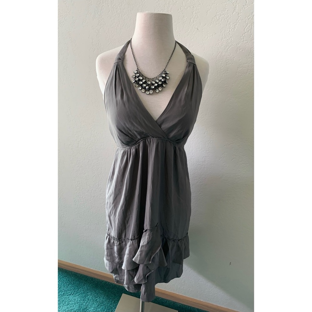 Banana Republic Heritage grey halter dress
